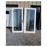 CUSTOM FRENCH DOOR, ONE DOOR IS 34", ONE DOOR IS