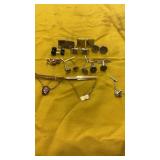 VINTAGE MENS, CUFF LINKS, TIE PINS