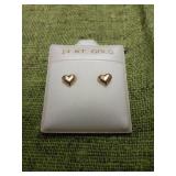 14-KARAT GOLD PIERCED EARRINGS