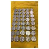 40-PRESIDENT JEFFERSON NICKELS 1940-1955