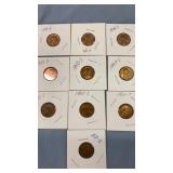 10 WHEAT CENTS 44S TO 53S