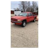 1999 DODGE DAKOTA EXTENDED CAB PICKUP, 4X4, V6, 5