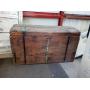 LARGE VINTAGE CAMEL BACK STEAM TRUNK