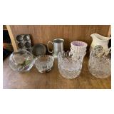 VINTAGE PLAY MUFFIN TIN ,PIE PLATE, CRYSTAL