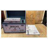 3 METALLIC VHS TAPES - BOOK AND CASE