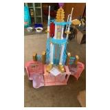 2 GIRLS PLAY DOLL HOUSE AND TOWER