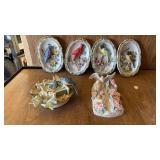 BIRD PLATES AND DECORATIONS