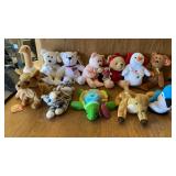11 BEANIE BABIES AND AVON TURTLE