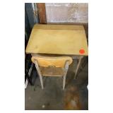 VINTAGE SCHOOL DESK AND CHAIR