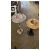 2 VINTAGE STANDING ASH TRAYS