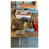 SHOE LATHS, CADDY, KNIFE SHARPENER,   COFFEE