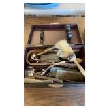 VINTAGE BARBER SUPPLIES WITH CASE