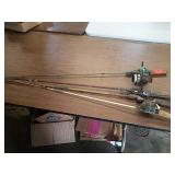 4 FISHING POLES