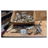 VINTAGE HINGES, KNOBS, HANDLES, MISC