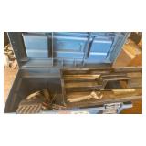 RUBBERMAID TOOL BOX WITH  TOOLS