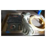 ROPE, EXTENSION CORD, TAPE MEASURE AND COAX CABLE