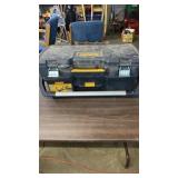 DEWALT TOOL BOX WITH TIRE PATCH REPAIRS AND NAILS