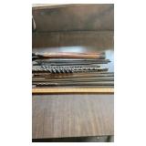 APROX 24 DRILL BITS 16 TO 72 IN LONG