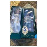 2 GEPPEDDO DOLLS IN BOX , BRIDAL  & TEDDY BEAR