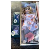 MARIAN YU DESIGN HEIRLOOM PORCELAIN DOLL AND 2
