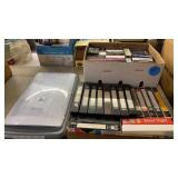 BOXES OF HOMEMADE VHS MOVIES RECORDED AND HP