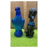 EAGLE AND POODLE DECANTERS