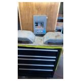 2 ROOF VENTS AND BREAKER BOX