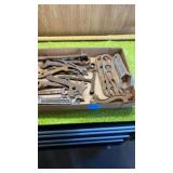 BOX OF OLD WRENCHES