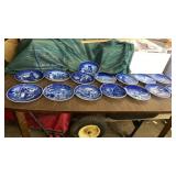 15 CHRISTMAS PLATES BAREUTHER -  BAVARIA