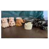 FRANKOMA1980 CUP, PIG CREAMER AND SUGAR-  CERAMIC