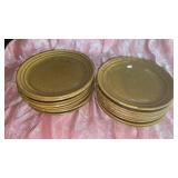 16 HEAVY DUTY  STONEWARE PLATES, NO CHIPS