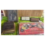 VINTAGE BOX, PHOTO BOOK, ROLLS RAZOR, COUNTING