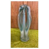 VERY NICE BLOWN GLASS VASE 12 IN HIGH