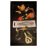 NEW LURE IN PKG, LURES WITH AND WITHOUT HOOKS