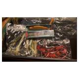 5 BAGS SLIMY BAIT, 2 RAPALA LURES IN PKG