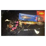 JIGS, LURE IN PKG , SONIC SWING AND HOOKS WITH