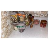 KITCHEN GLASS CONTAINERS AND TOOTH PICK HOLDER