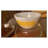 PYREX AND ANCHOR HOCKING PIE PLATES, CASSEROLE