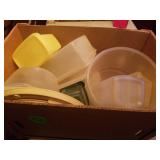 BOX OF TUPPERWARE