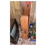 3 DIFFERENT WOOD SHELVING   LONGEST ONE 47 IN