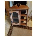 26" X 19" WOOD SHELF WITH A DOOR