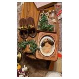 BRASS TURTLES, WALL/ CANDLE HOLDERS, FIGURINES ,