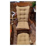 ROCKINV CHAIR WITH 3,EXTRA CUSHIONS