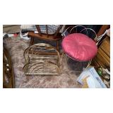 VANITY CHAIR &MAGAZINE RACK