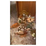 WOODEN DUCKS, MIRROR, DECO