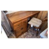 OFFICE DESK WITH CHAIR AND CUSHION