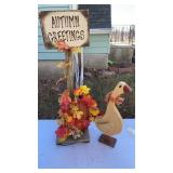 AUTUMN GREETINGS AND GOOSE