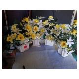 4 ARTIFICIAL FLOWERS