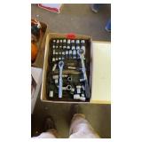 SOCKETS AND BLACK HAWK 1/4 DRIVE RATCHET, NAPA