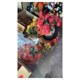 3 PILES OF FALL FLOWERS